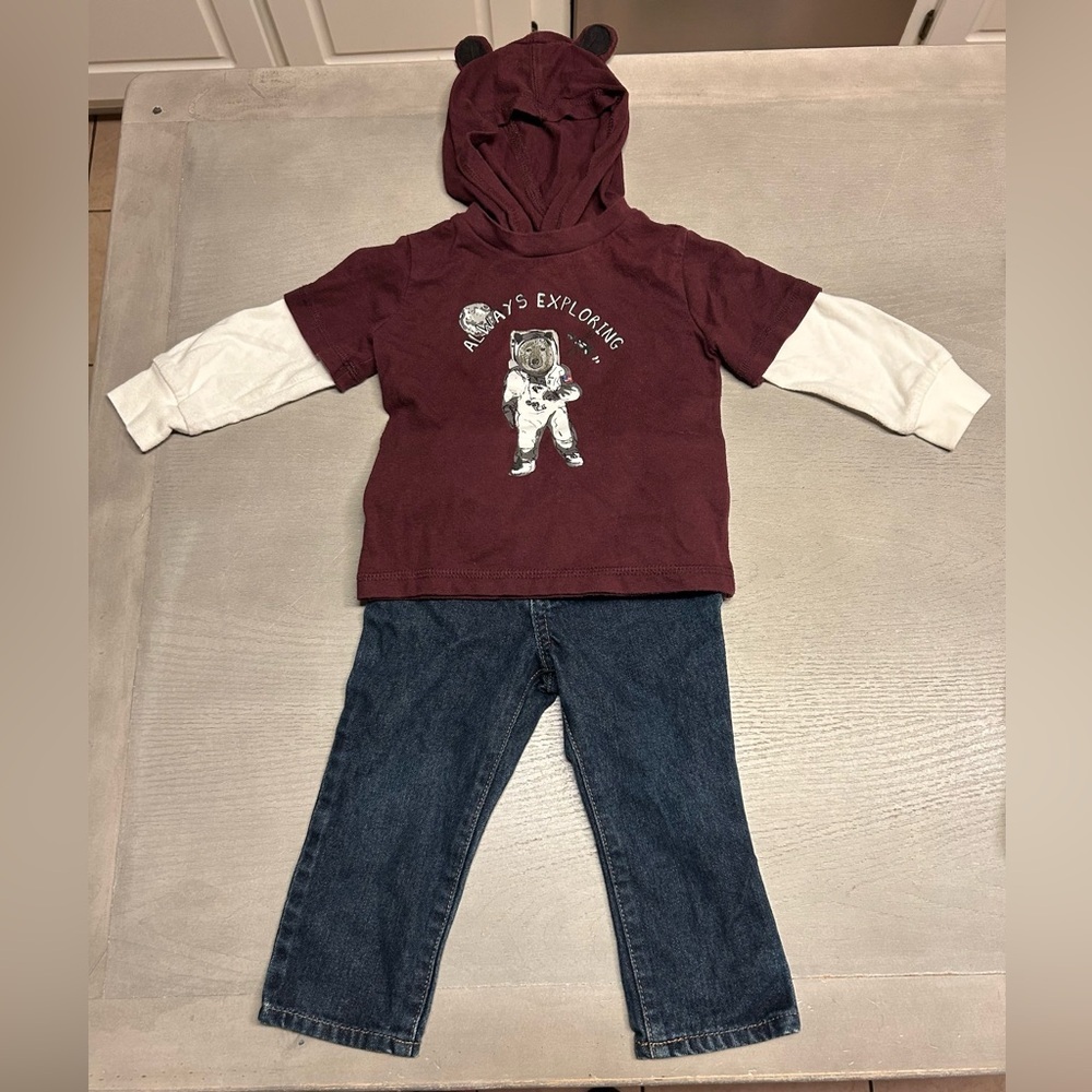 Children’s Place Pants and‎ Wonderkids Long Sleeve Top 18 Months